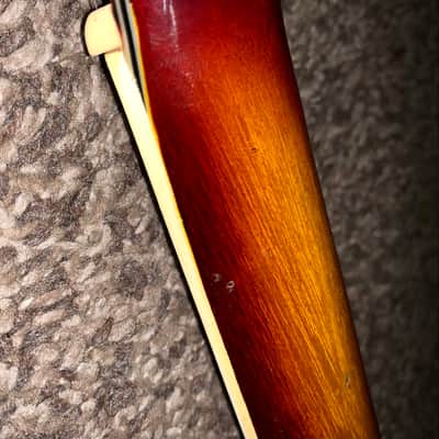 Vintage Toledo  Es 335 style semi hollow body electric guitar guitar made in japan 1970s Sunburst image 16
