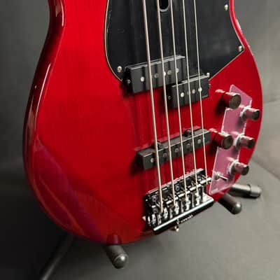 Yamaha BB735A Broad Bass 5-String Bass Guitar Fired Red Finish w/ Gig Bag (031) image 6
