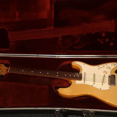 Fender American Standard Stratocaster Vintage White / Butterscotch electric guitar with case vintage 1984-88 AS-IS image 2
