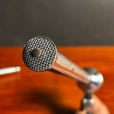 Pair of Electro-Voice 644 Sound Spot Cardioid Dynamic Microphones 1960 Chrome image 6