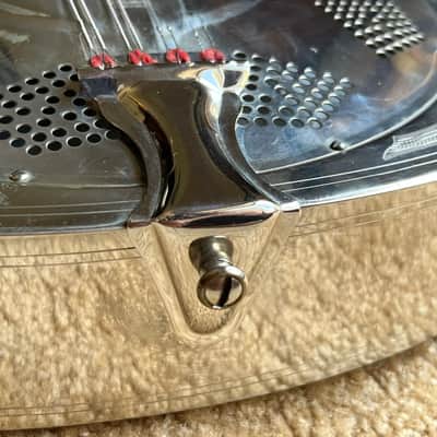 1937 National Style 3 Single Cone Mandolin w' Calton Flight Case Lilly of the Valley image 16