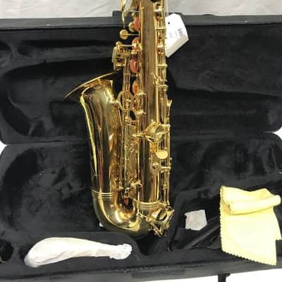 B - U.S.A. WAS-LQ Professional Alto Saxophone Lacquer w/Hard Case, Gloves, Cleaning Rod & Neck Strap image 8