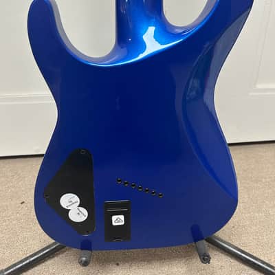 Jackson X Series SLAT7 MS Multiscale Soloist Archtop 7 String Electric Guitar Metallic Blue image 4