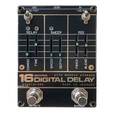 Maneco Labs SIXTEEN SECONDS DELAY VINTAGE COMPACT pedal (BPNYC) Bild 1