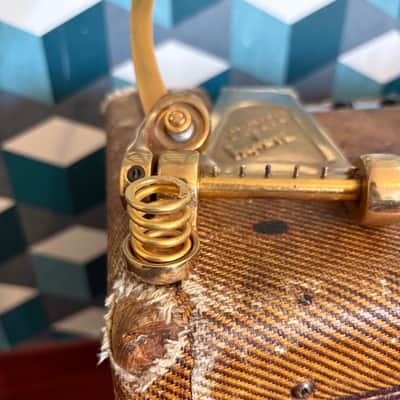 1959 Gibson ES350T Bigsby B6 RARE SHORT HINGE Gold Kalamazoo Sand-Cast Vibrato Tailpiece Original Vintage Gretsch Guild image 6