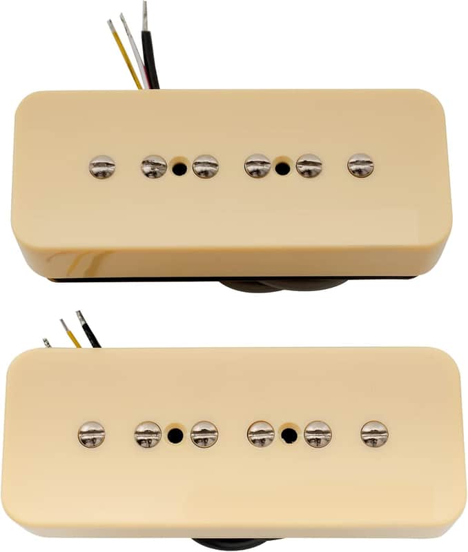 Soapbar Ceramic Single Coil Pickup Neck Bridge Pickups Set 10K/16K image 1