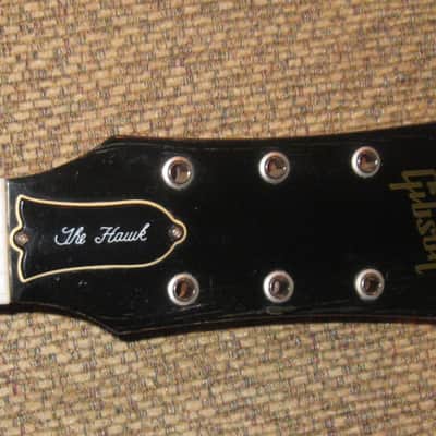 used with mojo 1996 Gibson The Hawk BODY + NECK, Wine Red Gloss (MISSING many of the parts) project image 2