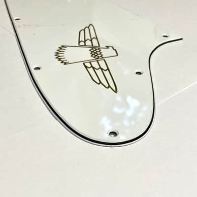 3 Ply W/B/W Pickguard for 1963-1966 Gibson Thunderbird Bass with Decal Made in USA image 6