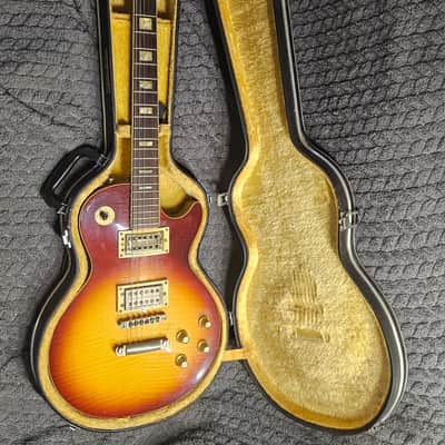 Univox Les Paul Lawsuit Era 1970s Gimme with original hardshell case image 1