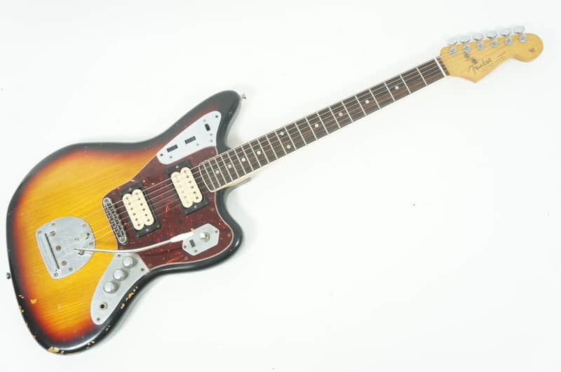 [SALE Ends Feb 16] Fender Kurt Cobain Road Worn Jaguar Sunburst Signature Lacquer Relic Replica 2014 MEXICO