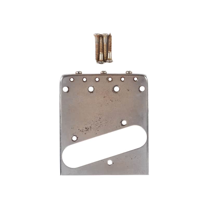 GuitarSlinger Tele Bridge Aged Brass Saddles Modern image 1