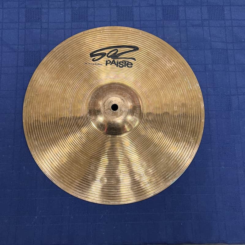 Used Paiste 502 14" Bottom Hi Hat Cymbal 1182 grams Made in Germany image 1