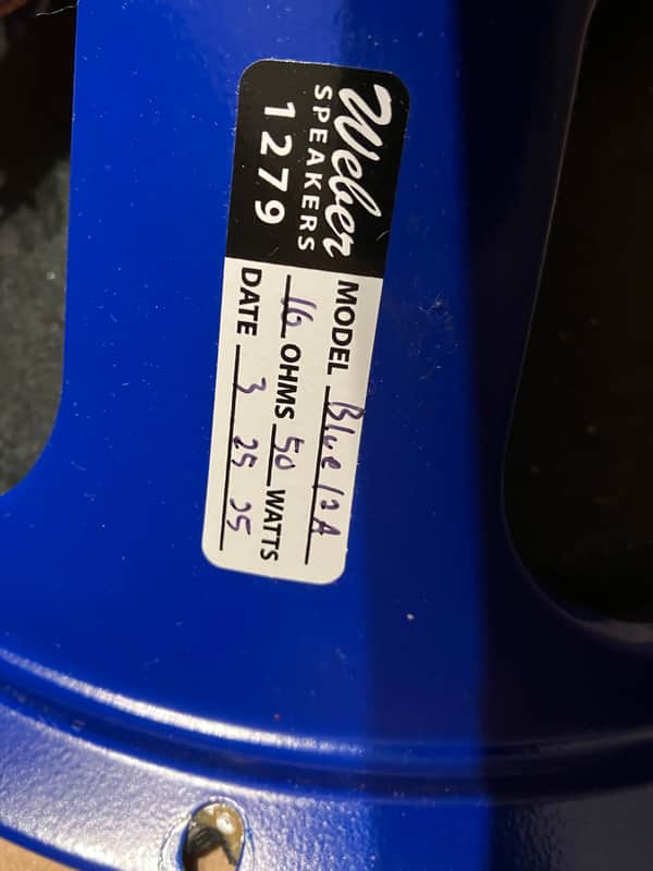 Weber 12” Alnico blue dog speaker 16 ohm 30watt image 1