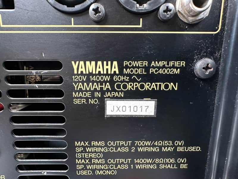 Yamaha PC4002M Power Amplifier | Reverb