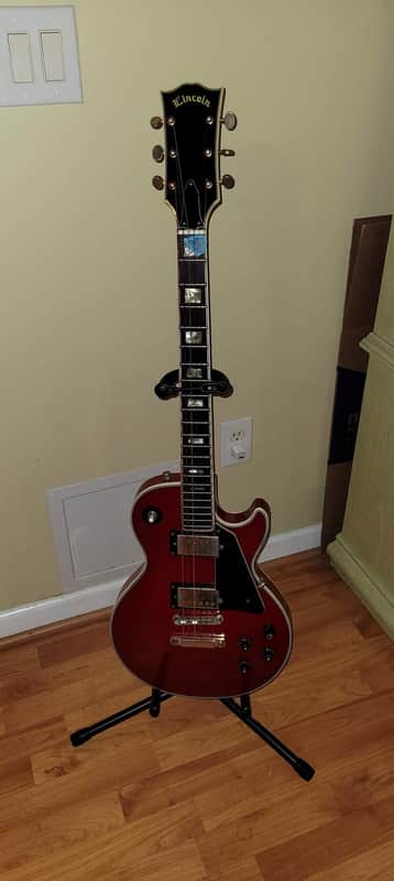 Lincoln Les Paul 1970's Red/Cherry Lawsuit Very Rare Guitar image 1