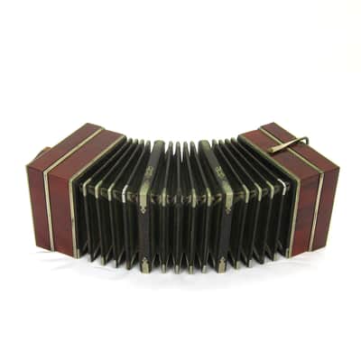 Foerster 96 Key Chemnitzer Concertina Button Accordion, Original Case image 2
