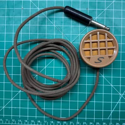 Shure CA91B RARE Waffle Harp Mic Hi-Z Silvertone 1940s-1950s - Brown Plastic image 1