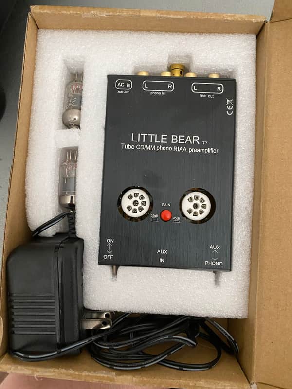 DoukAudio Little Bear T7 Tube CD/MM phono RIAA preamplifier 2016 Black image 1