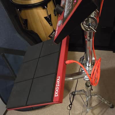 Nord Drum 2 6-Channel Modeling Percussion Synthesizer with Pad Controller 2014 - 2016 - Red with Black Pads image 3