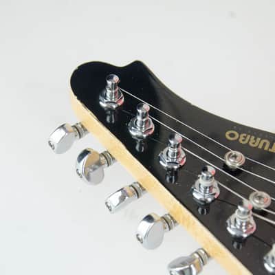 Used Turbo Electrics Spider Web Decal Explorer Style Guitar, Made by Cort, Hard Case image 9