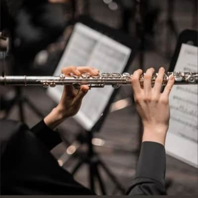 SILVER INTERMEDIATE/STUDENT CONCERT BAND FLUTE-ENGRAVED image 7