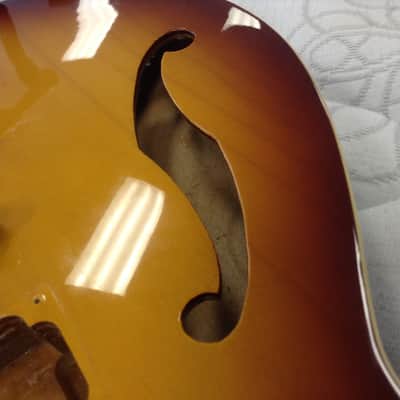 JB Player (JBP) Artist 80s Sunburst Semi Hollow Electric Guitar Body Very Good Condition image 14