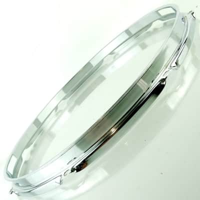 Ludwig 14"1.6mm 8Lug Snare Drum Resonant Rim/Hoop Vintage 70s Acrolite Chrome US image 3