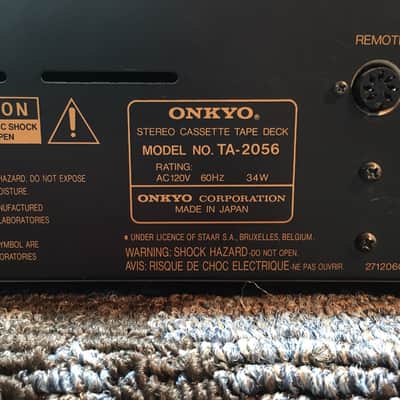 Onkyo Integra TA-2056 Cassette Tape Deck - 3 Head/3 Motor image 6