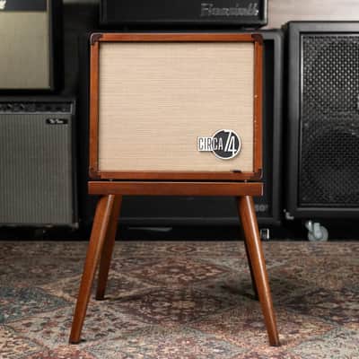 Taylor Circa 74, 2-Channel Acoustic/Vocal Amplifier with Mahogany Amp Stand - Factory Used image 4