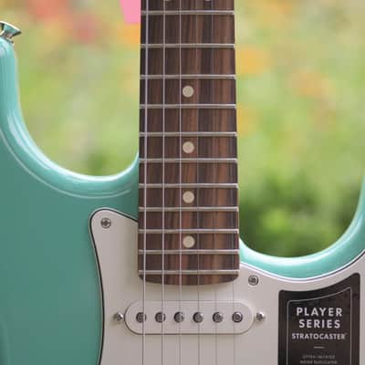 Fender Player Stratocaster PF - Sea Foam Green | Reverb