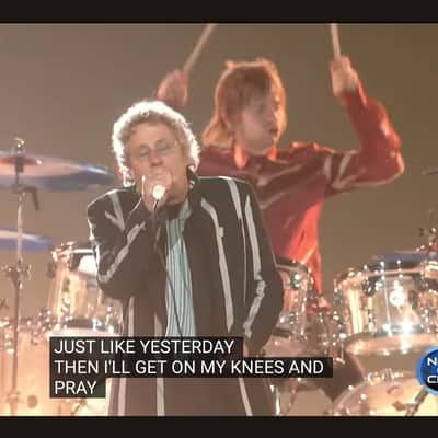 Zak Starkey's The WHO, 2010 Super Bowl Halftime Show, DW-Zildjian Custom Clear Acrylic Complete Drum Set. Authenticated! image 12