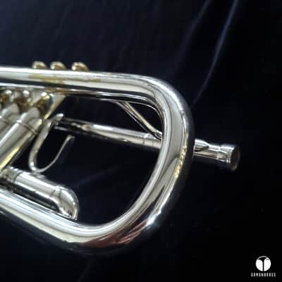 Large bore Courtois Paris PRESTIGE 301 C key trumpet case mouthpiece gamonbrass image 11
