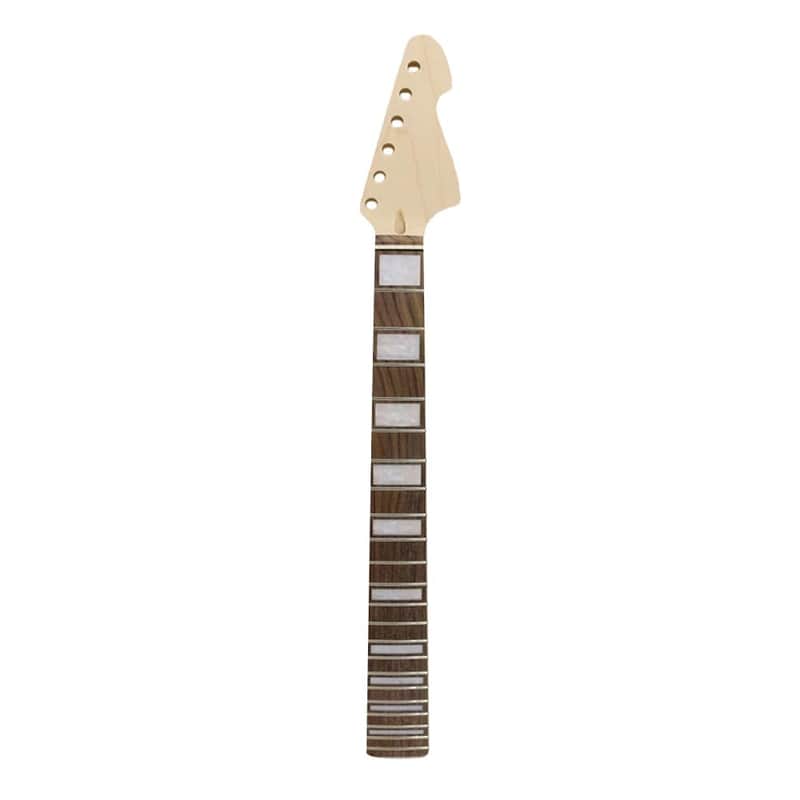 Electric Guitar Neck Big Head, 22 Fret 648mm Maple wood Rosewood Fingerboard Square inlay Guitar Heads, Bolt on heel image 1