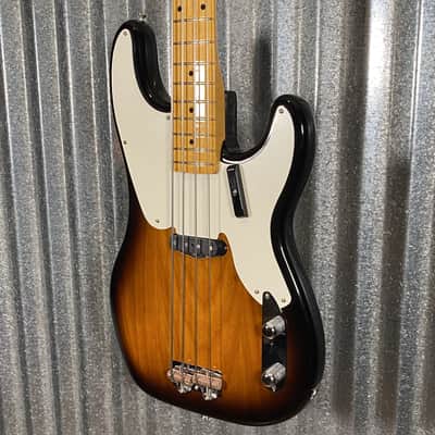 Fender American Vintage II 1954 Precision Bass 2 Color Sunburst & Case #0886 Used image 6