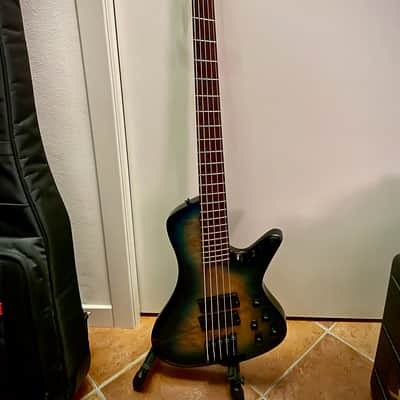 Redsub Colisem Fan Fret 36.5"with roasted neck and Luminlays 2020 Blueburst image 2