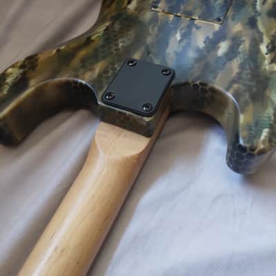 Stratocaster Style Electric Guitar, Custom Camouflage Paintjob 2010s Camouflage image 15