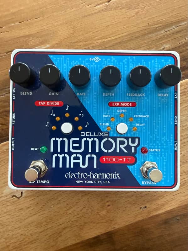 Electro-Harmonix Deluxe Memory Man 1100-TT Analog Delay w/ Tap Tempo image 1
