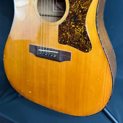 Vintage 1970's Gibson J-40 Dreadnought Acoustic Guitar Natural w/ Case image 4