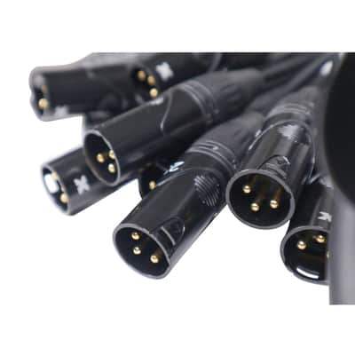 ProX XC-SB244XLR100 100 Ft. XLR Stage Recording Extension Box Snake 24 XLR-F Send Inputs 4 XLR-M Effects Return image 4