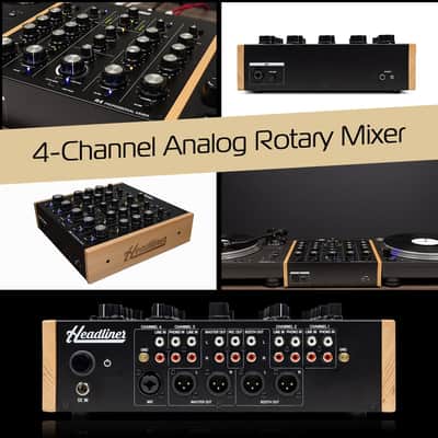 Headliner R4 4-Channel analog rotary DJ mixer with built-in Filter image 5