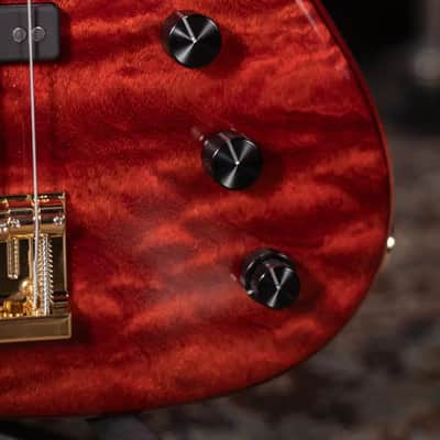Sadowsky Limited Edition 2023 MasterBuilt 21-Fret 5-String Standard J/J Bass - Majestic Red Transparent image 12