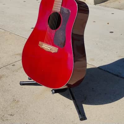 Guild D-25 - 1974 - Cherry Red image 4