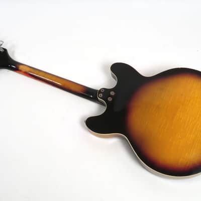 1968 Harmony Meteor H-60 Left Handed - Sunburst Finish - Super Flame! Lefty! image 4