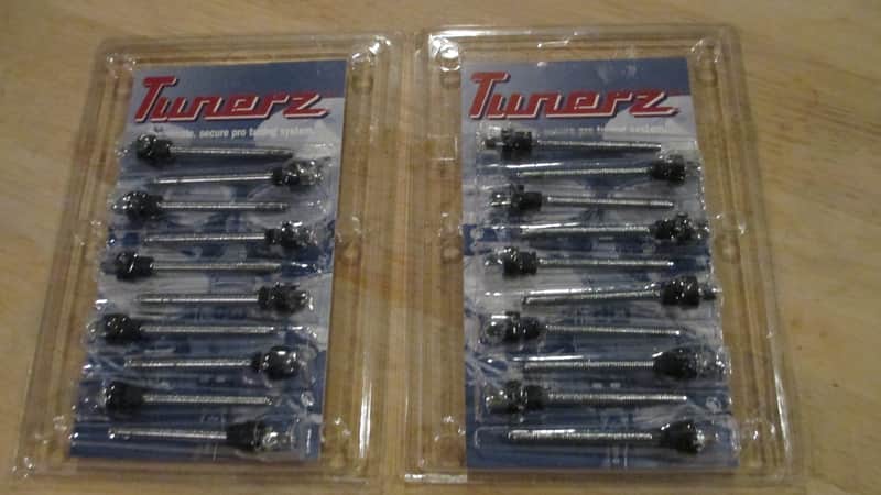 Pair of 10 Count Packages of DW Tunerz 2 & 1/4” (58mm) Chrome Tension Rods - True Pitch 10 / DS-TZ-TP225 image 1