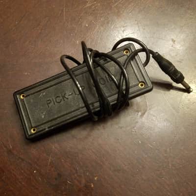 Japan vintage rare pickup coil PICK-UP 874 Ohm 1/8" aux plug 1960s - black wrinkled image 3