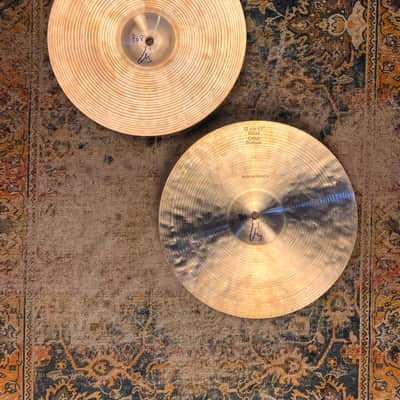RARE Tight CRISP BOSPHORUS Traditional Factory CRISP 13” Hihats 808 960 g MINT image 2