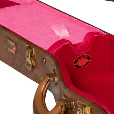 Gibson Lifton Historic 5-Latch Brown and Pink Les Paul Hardshell Case Aged image 2