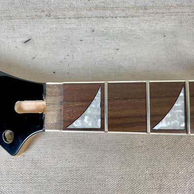 Jackson Style Neck Black 25.5" Floyd Rose Rosewood Maple Shark Fin image 7