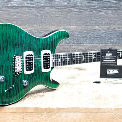 PRS SE Custom 24 Quilt Teal Black Quilted Maple Top Electric Guitar w/Bag image 9