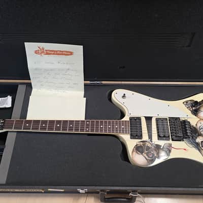 ESP The Phoenix Firebird Custom Shop EX IRON MAIDEN ARTIST OWNED TOUR GUITAR Jackson lawsuit headstock! Gibson body! Floyd Rose! image 1